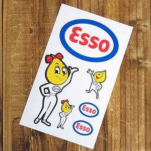 Amazon.co.jp: ステッカーセット エッソ オイル ESSO エッソガール＿SC